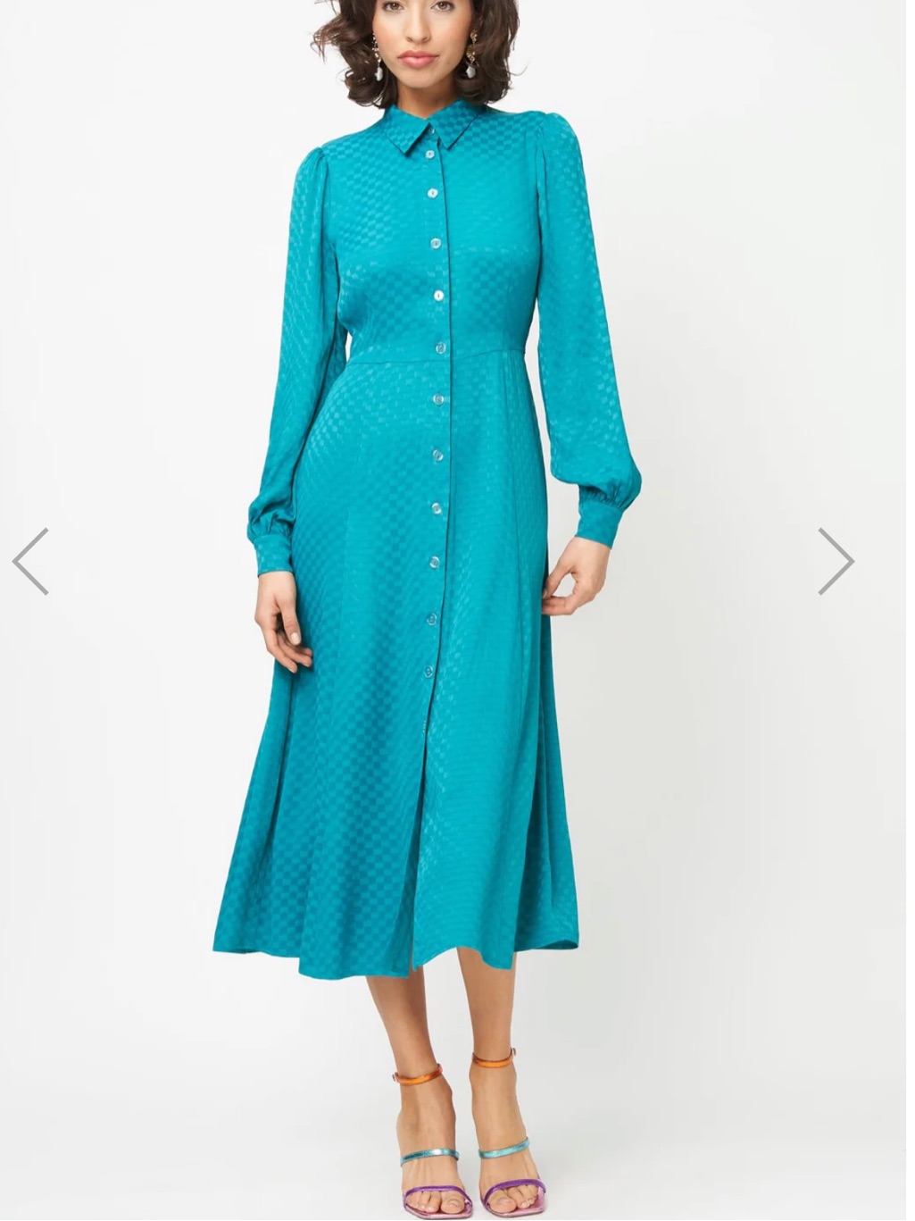 Fresha London Maeve Teal Dress Sz Xs Nwts